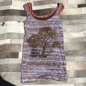 Two Lyla Hug a Tree for Me tank top tee Sz S
